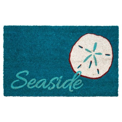 Photo 1 of 14 x 24 Seaside Indoor/Outdoor Coir Doormat Blue - Entryways