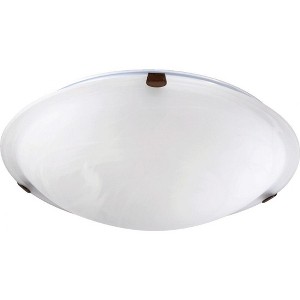 Quorum Lighting 3 - Light Flush Mount in  Oiled Bronze - 1 of 1