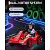 Kids Go Kart, Ride On Drift Kart with Dual Motors, 6V Battery Powered Electric Drift Car, LED Headlights, Outdoor Ride On Racing Toy for Kids - 4 of 4