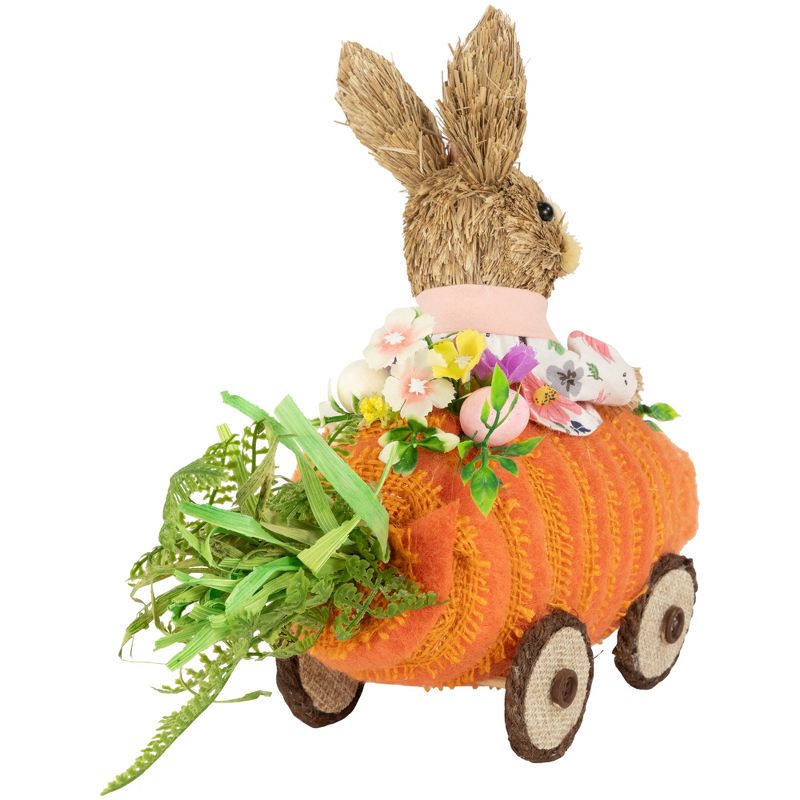 Northlight Girl Bunny with Carrot Car Easter Decoration - 13", 5 of 7
