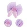 Unique Bargains Women's Cute Flowers Bow Hair Clips Light Purple 8 Pcs - 3 of 3