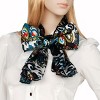 Slickblue Sea Green Paisley Silk Scarf, Lightweight & Soft, Chic Fashion Shawl – Stylish Accessory for Women, 2 Sizes - 2 of 3