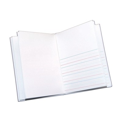 Ashley Productions Hardcover Blank Book Primary Lined, 6" x 8" Portrait, White (Pack of 6)