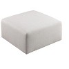 Airsurfer Large Light Gray Ottoman Modern Minimalist Ottoman Living Room Accent for Versatile Seating - 4 of 4