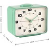 Aoibox Retro Analog Alarm Clock, Vintage Decor for Bedroom, Nightstand, Bedside, Desk, Silent, Lighted on Demand with Snooze, Ascending Beep Sounds - 3 of 4