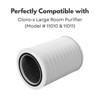 Nispira 12010 Filter Replacement for Clorox Large Air Purifier 11010 11011 3-in-1 True HEPA Activated Carbon Removes Smoke, VOCs, Odor, 4 Packs - 3 of 4
