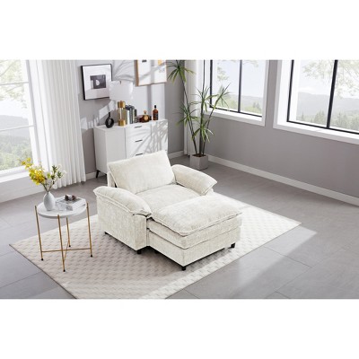 NicBex Couches for Living Room Oversized Single Sofa Couch Accent Chair Lounge Chair Upholstered Armchair with Removable Footrest for Bedroom