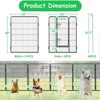 FURNIinspire Pet Crates and Houses Secure Portable Pet Fence, Pet Exercise Pen for Outdoor, for Outdoor Adventures Home Use, Black, 32"*32"*40" - 3 of 4