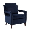 NicBex Velvet Accent Chair,Upholstered Living Room Chairs with Open Arm Design and Solid Wood Legs,Modren Armchair,Club Chairs for Living Room - 2 of 4