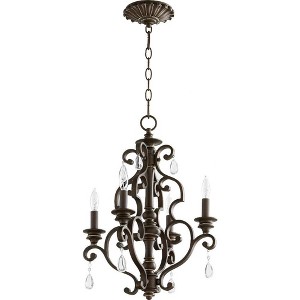Quorum Lighting San Miguel 4-Light Chandelier, Vintage Copper, 16 Width, 25.5 Height - 1 of 1