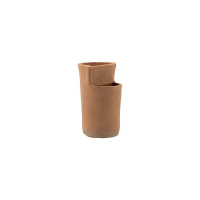 Natural Terracotta Multi Level Decorative Vase - Foreside Home & Garden