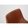 DOMETOUR Armless Faux Leather Barstools with Metal Legs and Footrest for Kitchen Island - 4 of 4