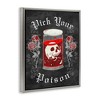 Stupell Industries Pick Your Poison Skull Floating Frame Canvas Art - 2 of 4