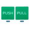 Unique Bargains Acrylic Self-Adhesive Business Square Push Pull Door Sign 4 Pcs - 3 of 4