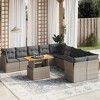 vidaXL Garden Sofa Set Grey - 2 of 4
