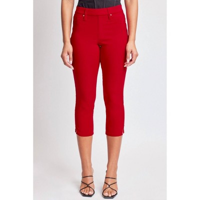 Women's Hyperstretch Pull On Capri With Side Slit - YMI