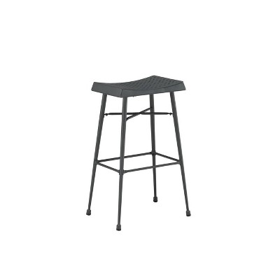 Set of 2 Gilbert Backless Barstools Gray - Boraam