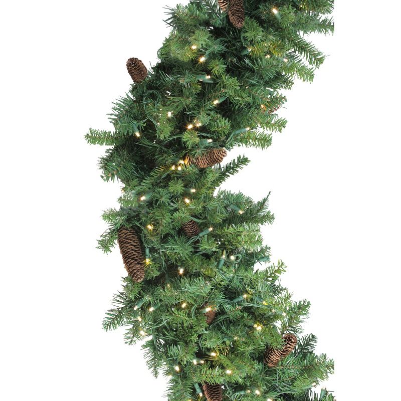 Northlight Pre-Lit  Pine Artificial Christmas Wreath, 72-Inch, Warm White LED Lights, 3 of 4