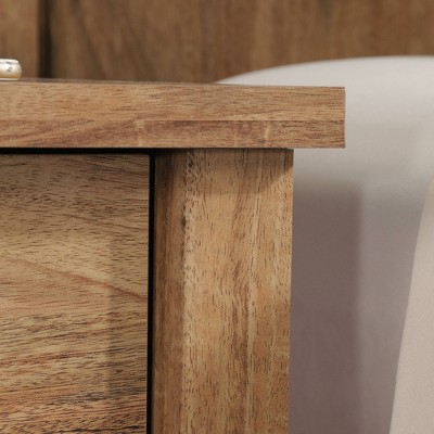 Sindoori Mango Engineered Wood Nightstand with Herringbone Pattern