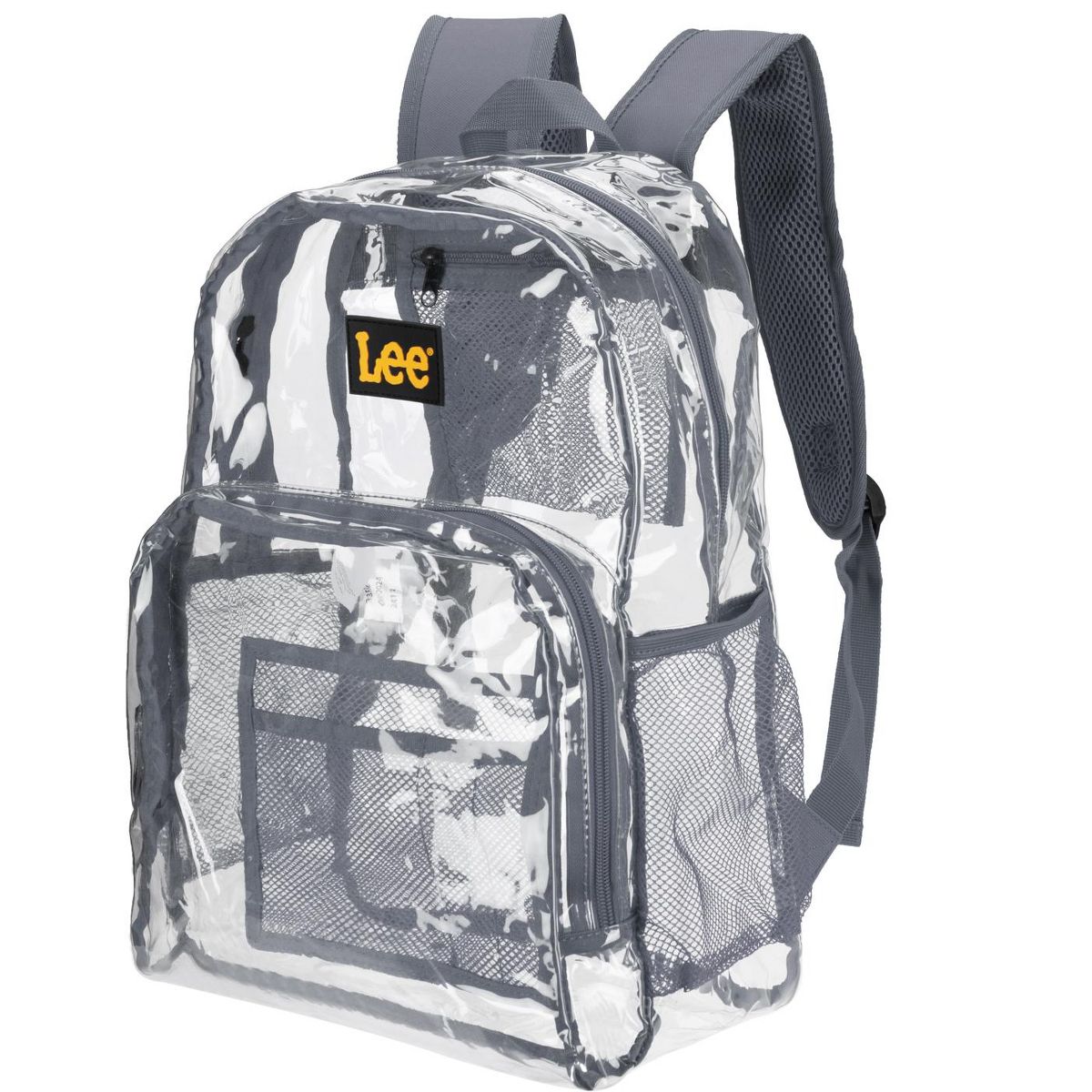 Lee 16" Clear Laptop Backpack for Adult Teen Kid, Water-Resistant Clear Bags for School Travel Stadium Concert, TSA-Compliant Clear Bag Policy - thumbnail 9
