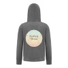 Everyday Kids “Kindness Blooms” Girls Zip Up Hoodie – Pastel Floral Positive Sweatshirt - 2 of 4