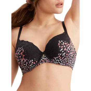 Smart & Sexy Women's Signature Lace Push-up Bra 2-pack Punchy Peach/black  Hue 32a : Target