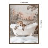 Amanti Art Leopard Bubble Delight by Niky Rahner Framed Canvas Wall Art - 3 of 4