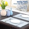 Heynemo 7 PiecePatio Furniture Set with Dining Table and Chair, All Weather Wicker Conversation Set with Ottoman - 3 of 4