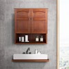 Martha 2 Door Wall Cabinet Brown - Elegant Home Fashions: Chrome-Plated, Adjustable Shelf, Wall Mounted Storage - 4 of 4