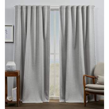Set of 2 Marabel Lined Blackout Hidden Tab Top Curtain Panel - Exclusive Home