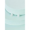 Slickblue Women's Jewelry, Gold/Silver Drop Earrings with Pearl & Rhinestone Ear Jackets, Convertible Style, 3.5" - 3 of 4