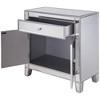 Elegant Lighting 1 Drawer 2 Doors Cabinet 28 in. x 13-1/4 in. x 28-1/4 in. in silver paint - 4 of 4