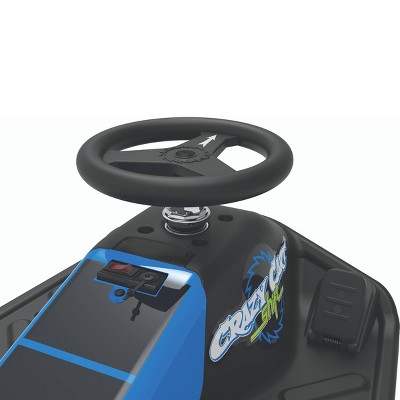 Razor 12V Crazy Cart Shift Electric Drifting Go Kart - Blue/Black