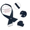 Allegra K Women's Adjustable Snap Button Criss-Cross Bow Tie - 3 of 4