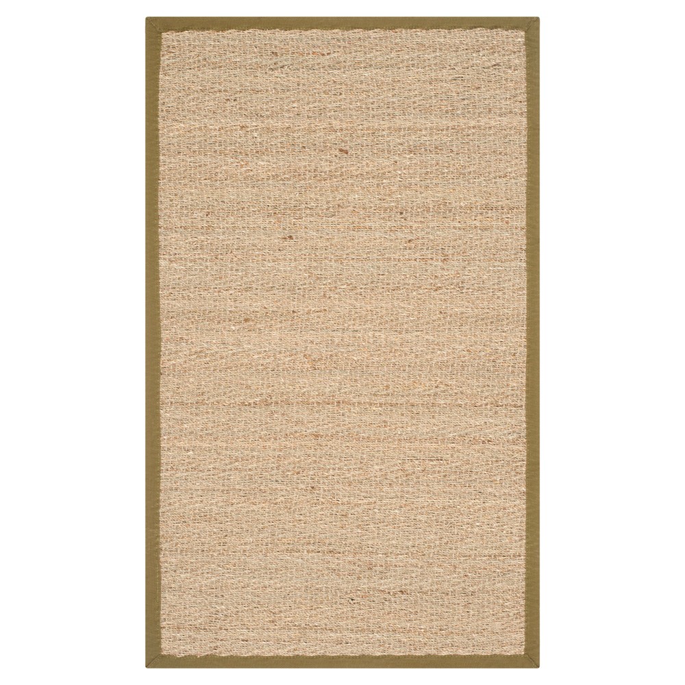 Natural Fiber Rug - Natural/Olive - (4'x6') - Safavieh