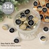 Big Dot of Happiness Adult 50th Birthday - Gold - Birthday Party Small Round Candy Stickers - Party Favor Labels - 324 Count - 2 of 4
