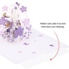 Unique Bargains Cherry Flower Basket Thickened Paper 3D Funny Birthday Cards for Best Friends Gift - 3 of 4