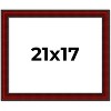 PosterPalooza | Weathered Red Picture Frame - UV Acrylic, Backing Board, Hanging Hardware Included - 2 of 4
