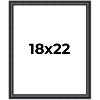 PosterPalooza | Linear Black Picture Frame - UV Acrylic, Foam Board Backing, Hanging Hardware - 2 of 4