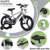 AENKYO 18-Inch Kids Bike with Glow-in-the-Dark Training Wheels and Water Bottle, Easy to assemble Children's Bicycle for Boys & Girls Ages 3-9 - 2 of 4