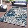 World Rug Gallery Modern Floral Reversible Plastic Indoor and Outdoor Rugs - 2 of 4