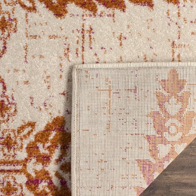 Evoke EVK521 Power Loomed Indoor Area Rug - Ivory/Gold - 5'1"x7'6" - Safavieh