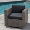 DOMETOUR PUERTA MP1 Swivel Patio Chair with Cushions (Single, Mix Black / Dark Grey) - 2 of 4