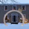 Northlight LED Twinkling Ornament Arch Commercial Outdoor Christmas Display - 10' - White - 2 of 4