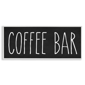 Stupell Industries Coffee Bar Casual Text Typography Kitchen Sign, 10" x 24" - 1 of 4