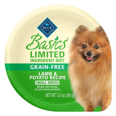 Blue Buffalo Basics Limited Ingredient Diet Grain Free Lamb & Potato Recipe Small Breed Wet Dog Food - 3.5oz/12ct