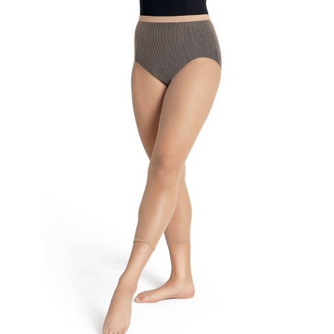 Capezio Caramel Women's Crop Classic Fishnet Tight, Small/Medium