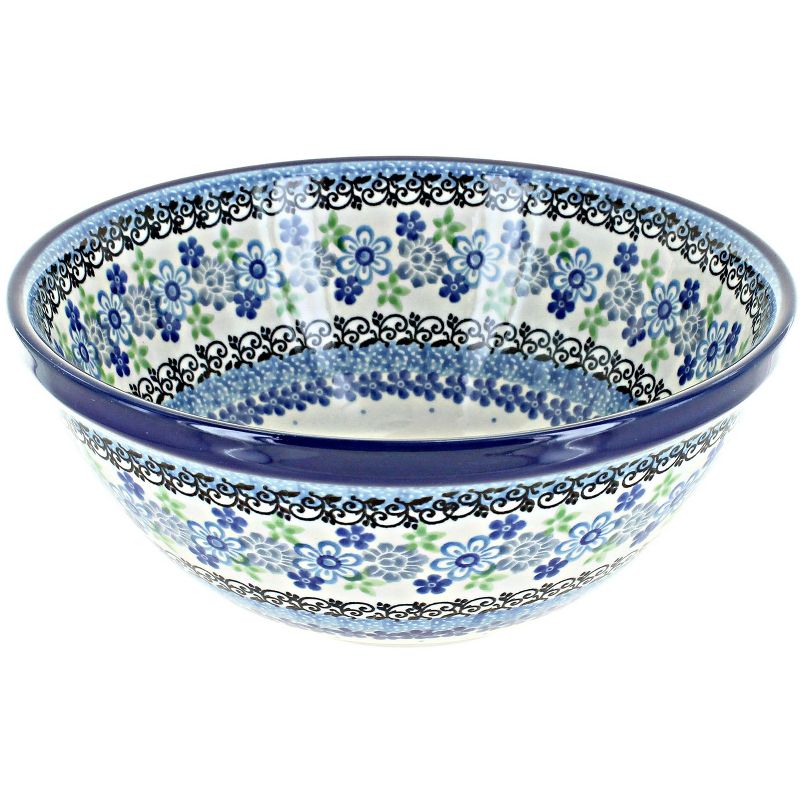 Blue Rose Polish Pottery 57 Ceramika Artystyczna Small Serving Bowl, 1 of 2