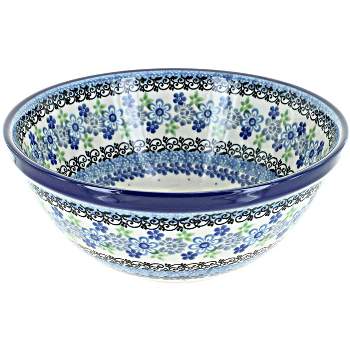 Blue Rose Polish Pottery 57 Ceramika Artystyczna Small Serving Bowl