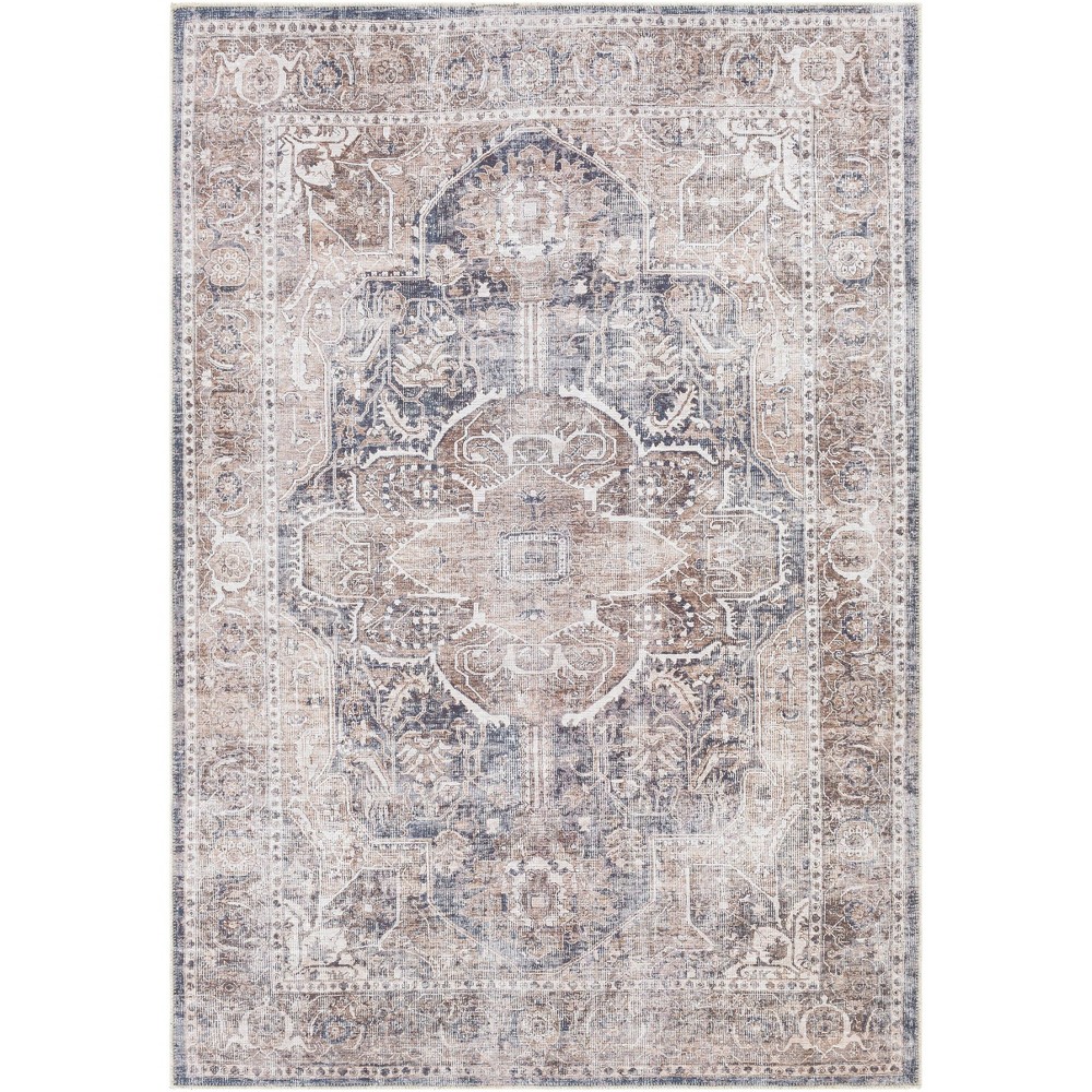 Photos - Doormat 6'7"x9' Tahmis Traditional Machine Washable Rug Brown - Artistic Weavers